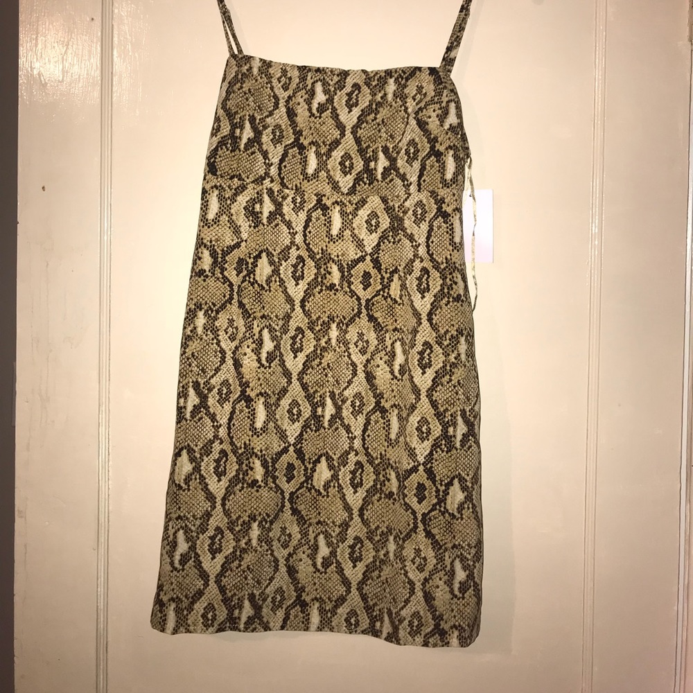Snake print dress